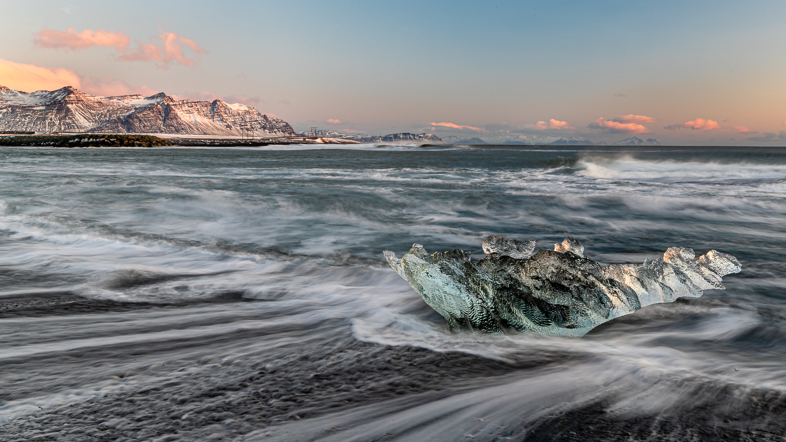 Ice Beach Sunrise by Martin Patten
