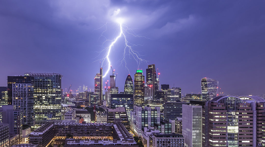 Rooftops of London from James Burns